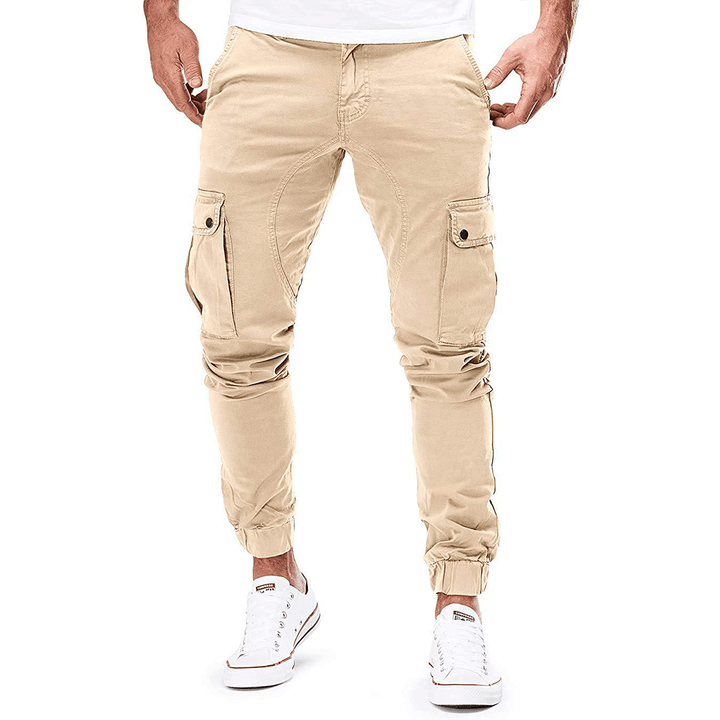 Men's Slim Fit Stretch Cargo Trousers