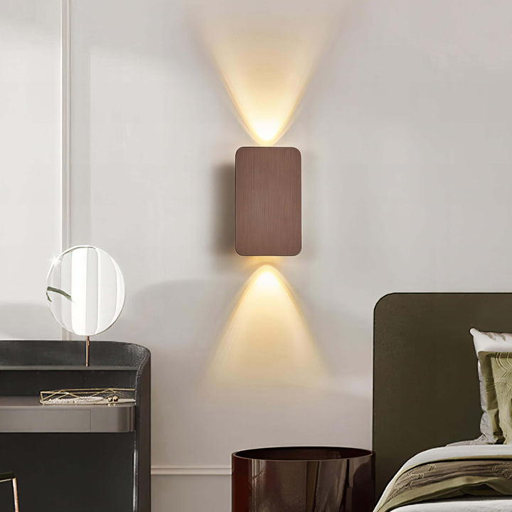 Adjustable Rectangle Wall Lamp with Up Down Lighting