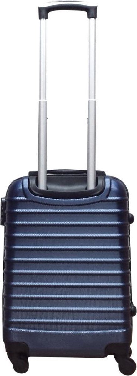 Modern dark blue 2-piece hardshell luggage set, designed for durability and easy maneuverability.