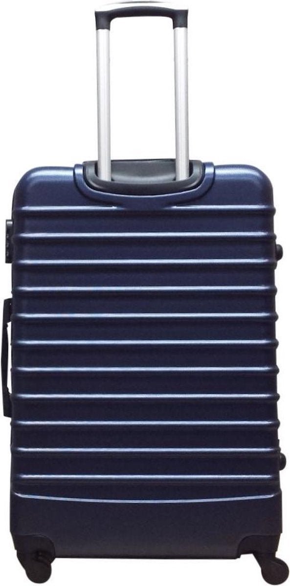 Dark blue 2-piece hardshell spinner luggage set, perfect for organized and stress-free vacation travel.