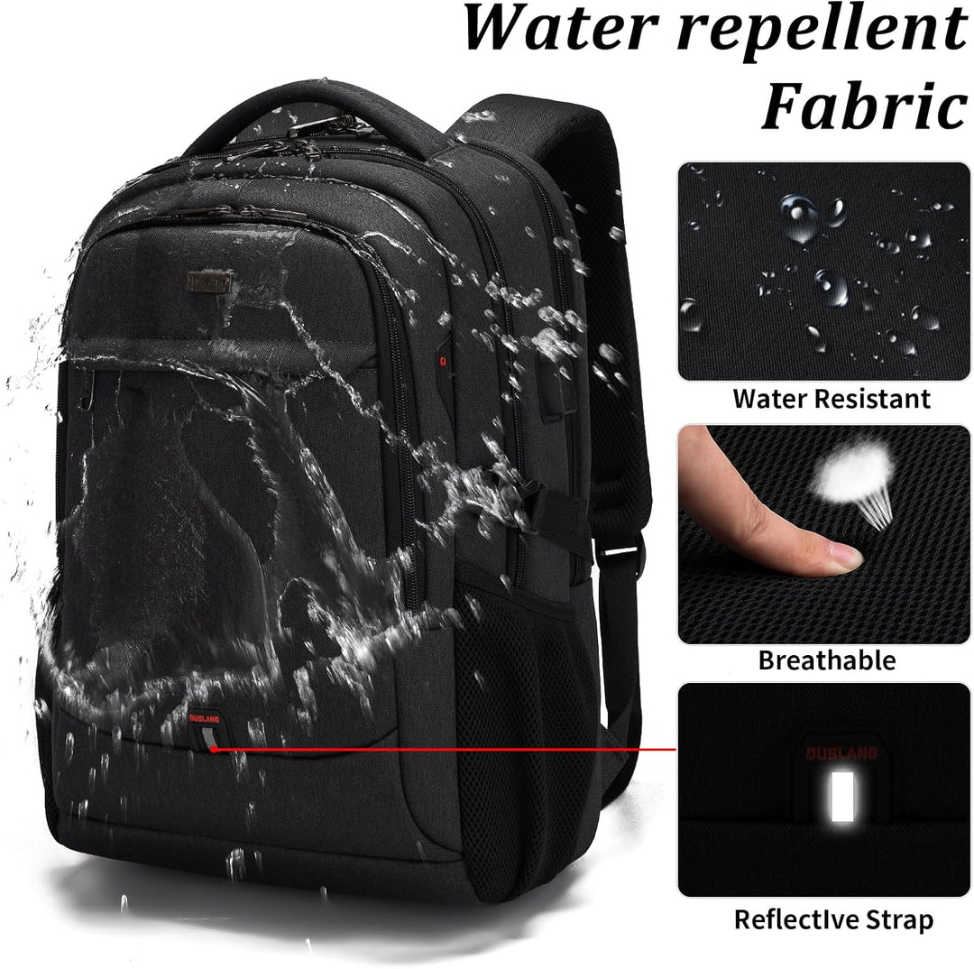 Rose work laptop bag, water-resistant with organized storage & anti-theft design.