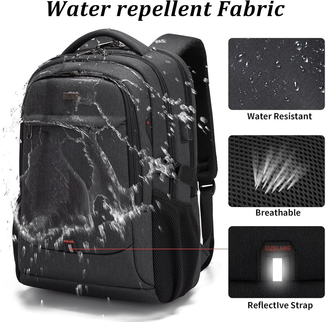 Rose unisex durable laptop backpack, water-resistant with anti-theft design.