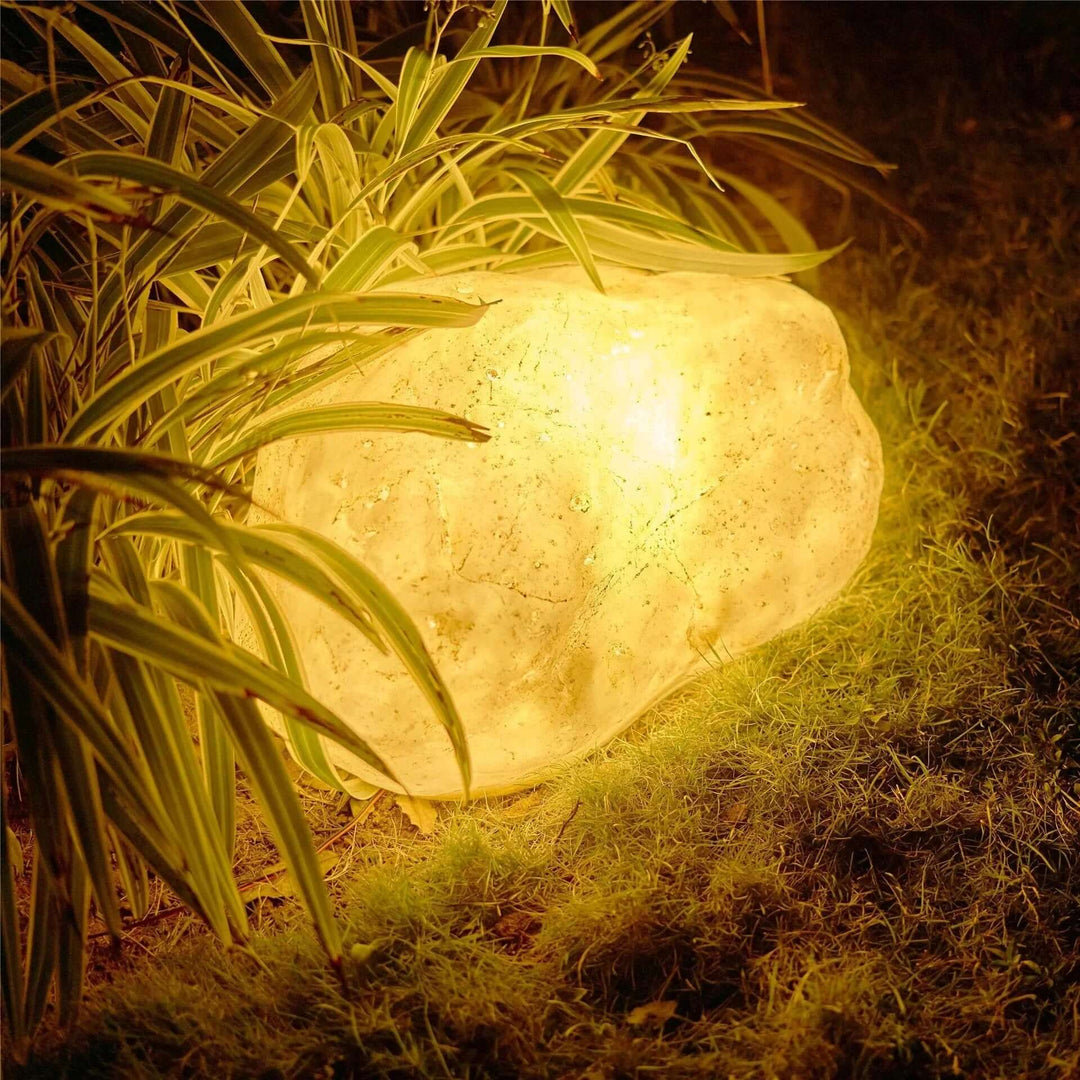 Stone Look Outdoor Lamp