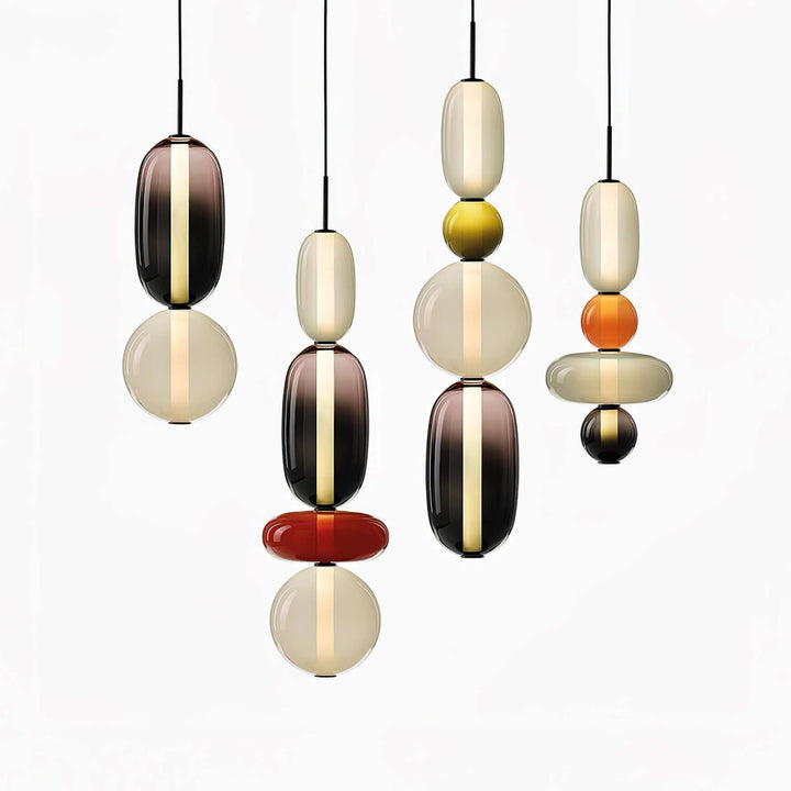 Colorful Glass Pendant Light - Modern Hanging Lamp