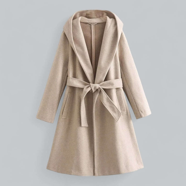 Women's Hooded Long Trench Coat