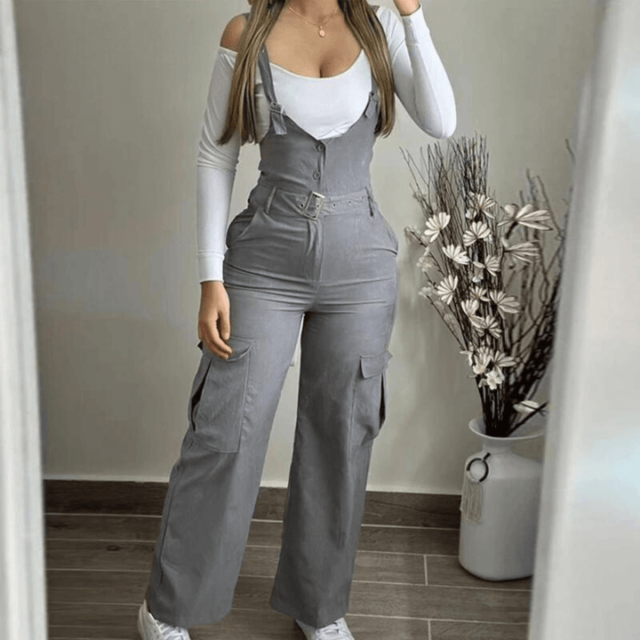 Women's Wide-Leg Overalls