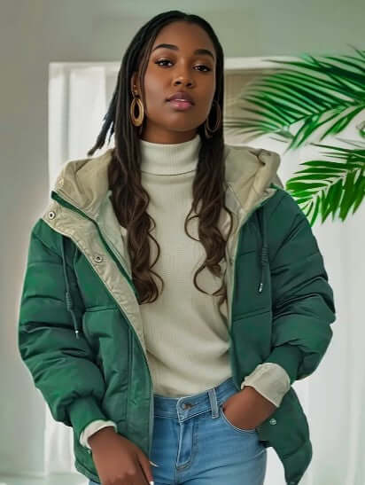 Women's Fleece-Lined Hooded Jacket