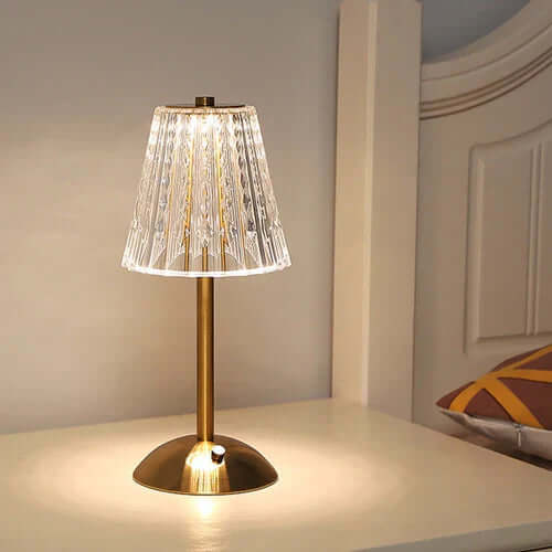 Touch Activated Crystal Table Lamp