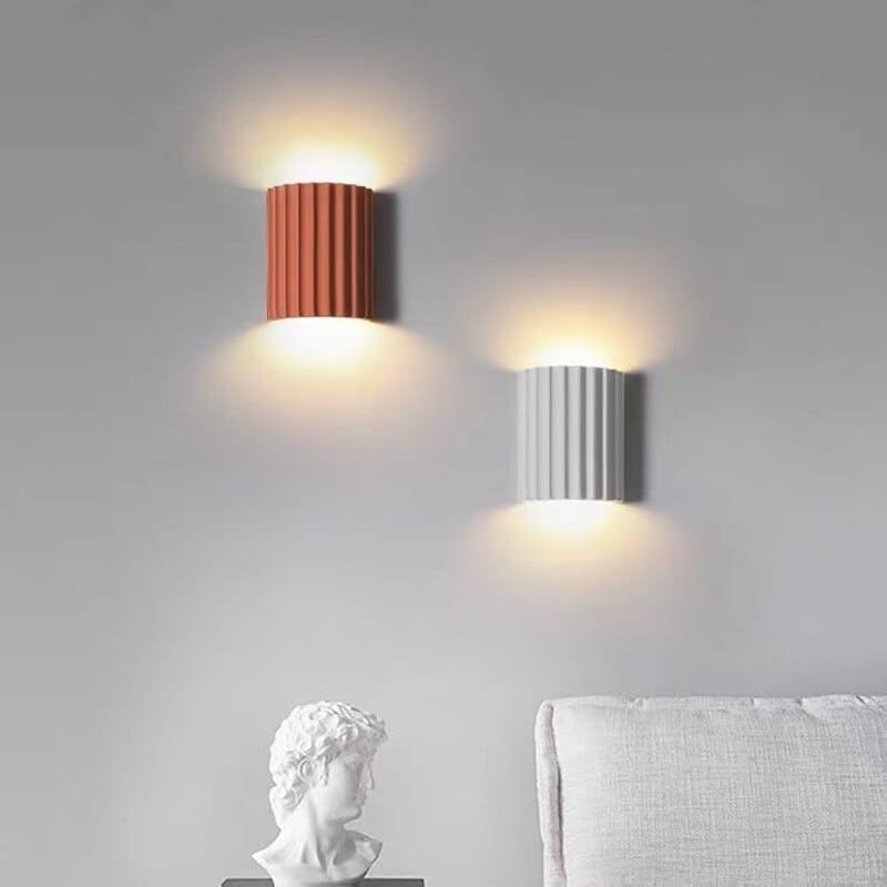 Modern Semi-Circular Resin Wall Sconce