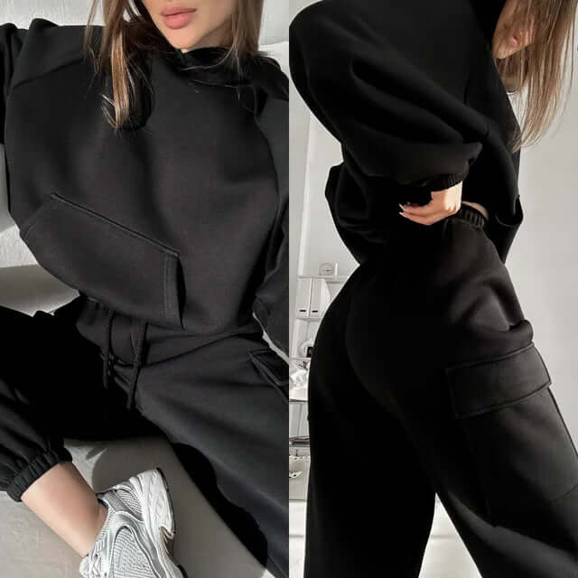 Women's Relaxed Fit Hoodie and Jogger Set