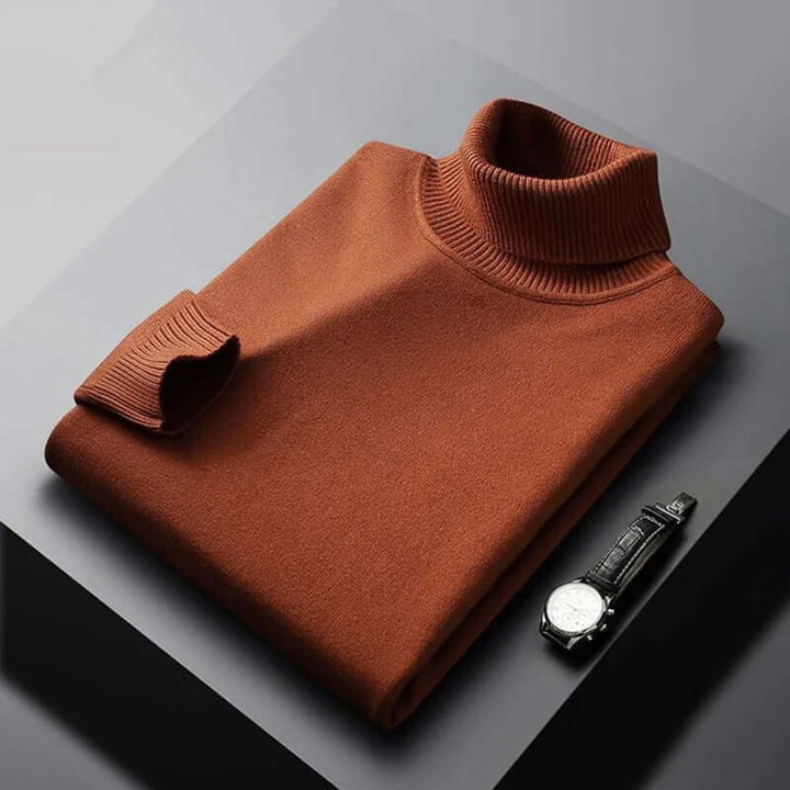 Men's Slim Fit Knitted Turtleneck Sweater