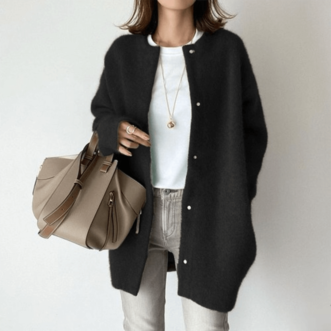 Women's Elegant Cashmere Knit Cardigan