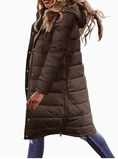 Women's Padded Winter Coat with Hood