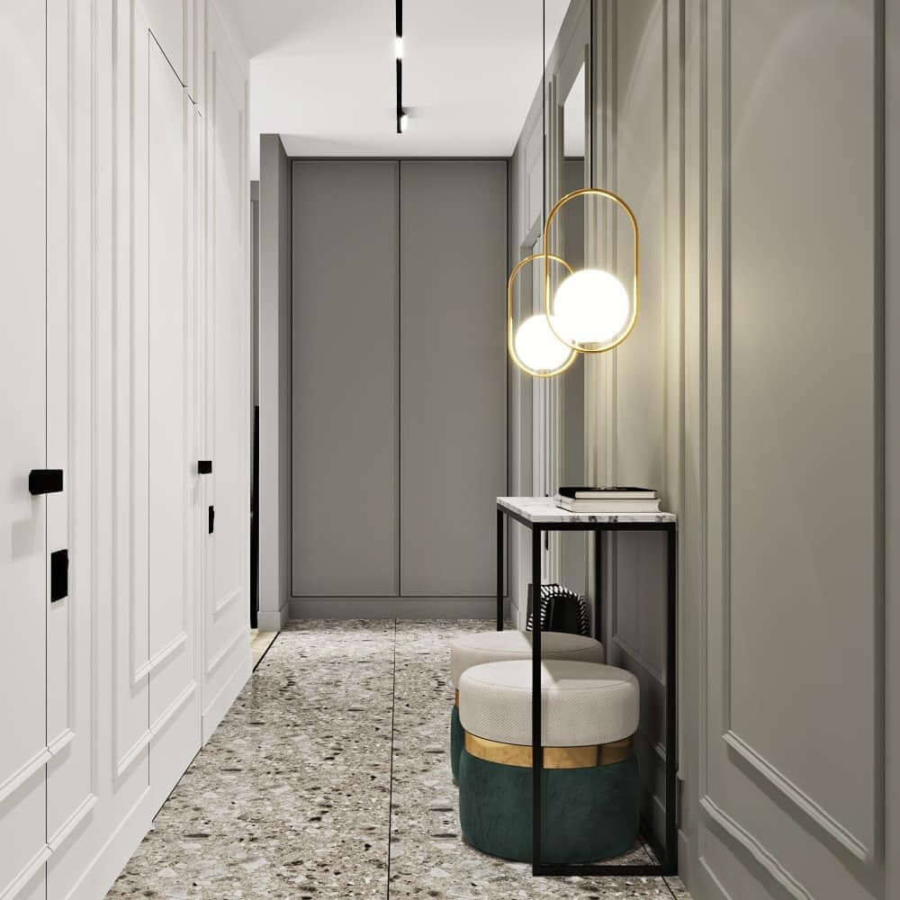 Modern Pendant Lamp with Metal & Glass