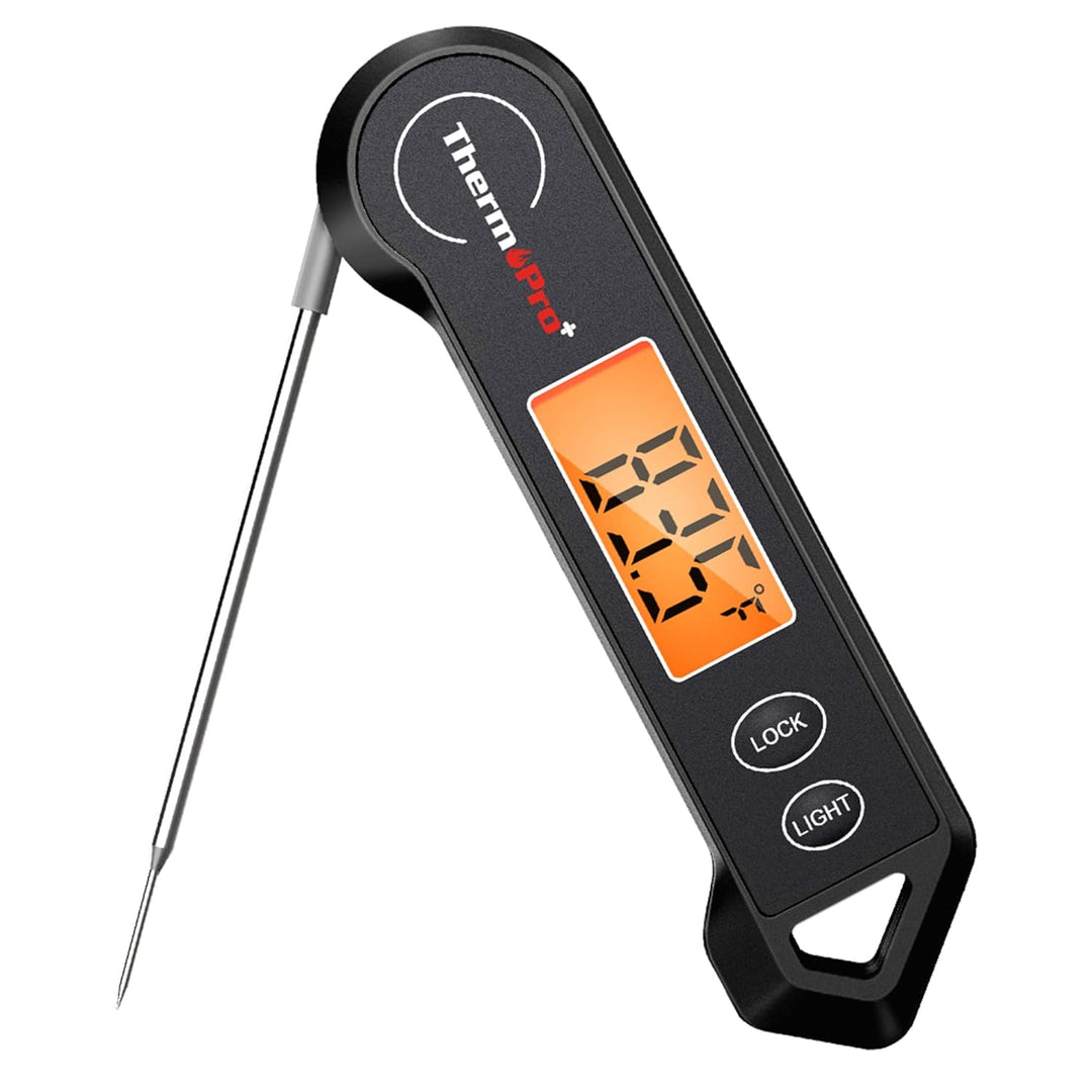 Digital meat thermometer for precise cooking. Accurate food temperature monitoring for perfect results.