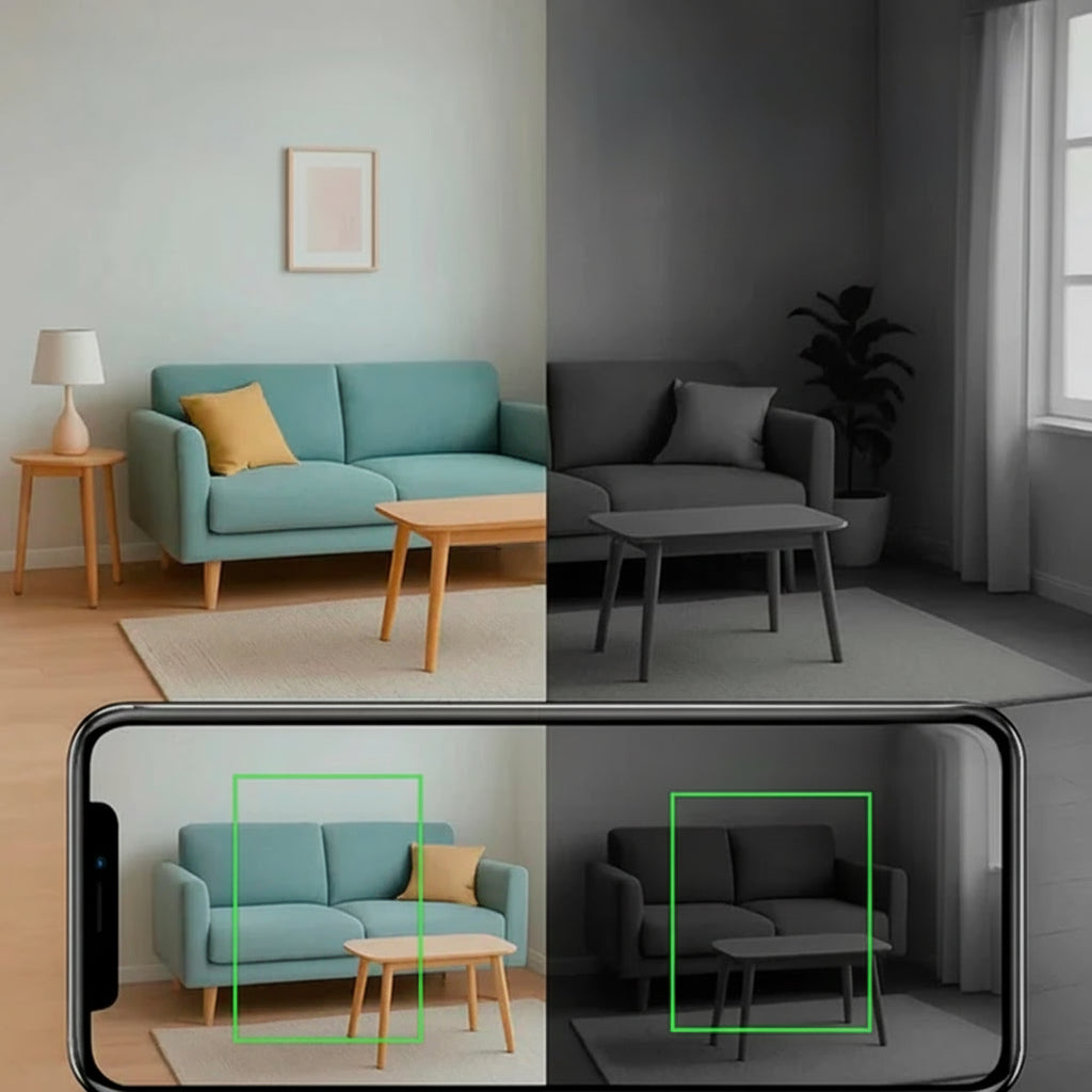 Tiny discreet nanny cam for wireless home security, 1080p surveillance with live audio.