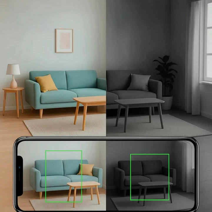 Tiny discreet nanny cam for wireless home security, 1080p surveillance with live audio.