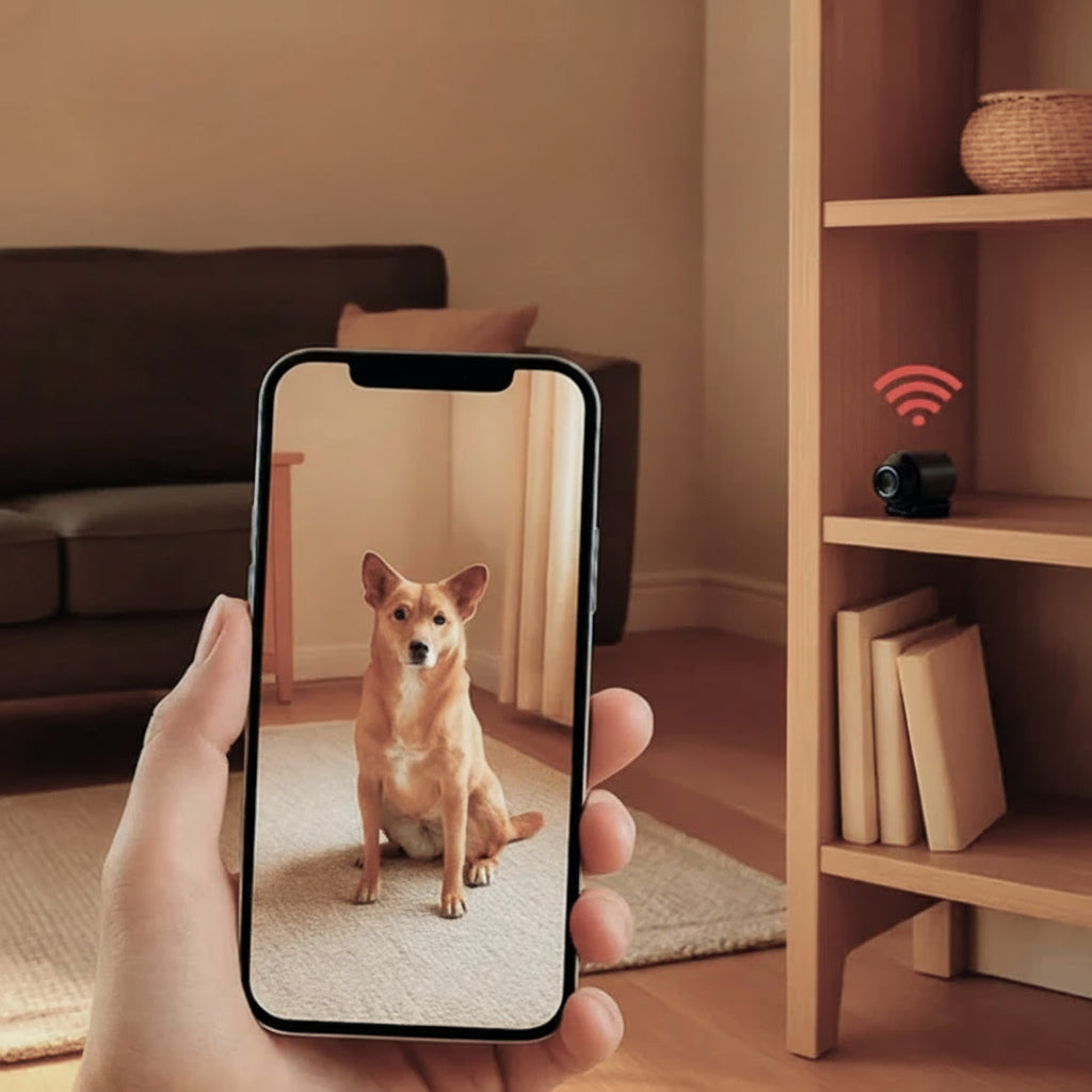 WiFi 1080p discreet nanny cam for wireless home security. Remote view hidden camera with audio.