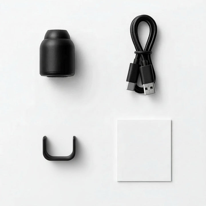 Mini hidden 1080p nanny cam. Wireless WiFi camera for discreet home security surveillance with audio.