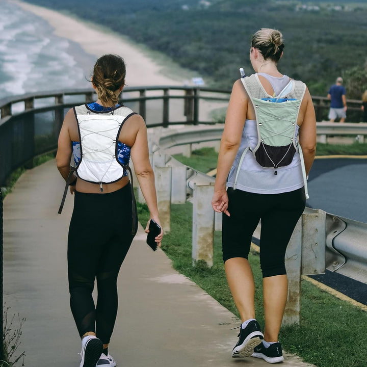 Carry essentials with Dravien running vest, 2L hydration, ultralight & thoughtfully designed.