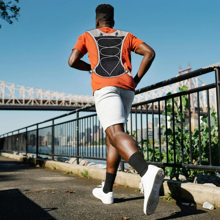 Elevate your run with Dravien ultralight hydration vest, 2L bladder, secure and stable.