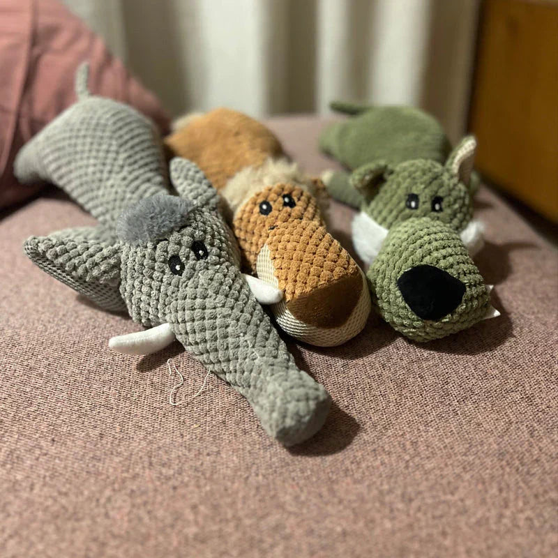 Durable dog toy for strong teeth, robust texture, designed for chewing and fetching, ideal for vigorous play sessions.