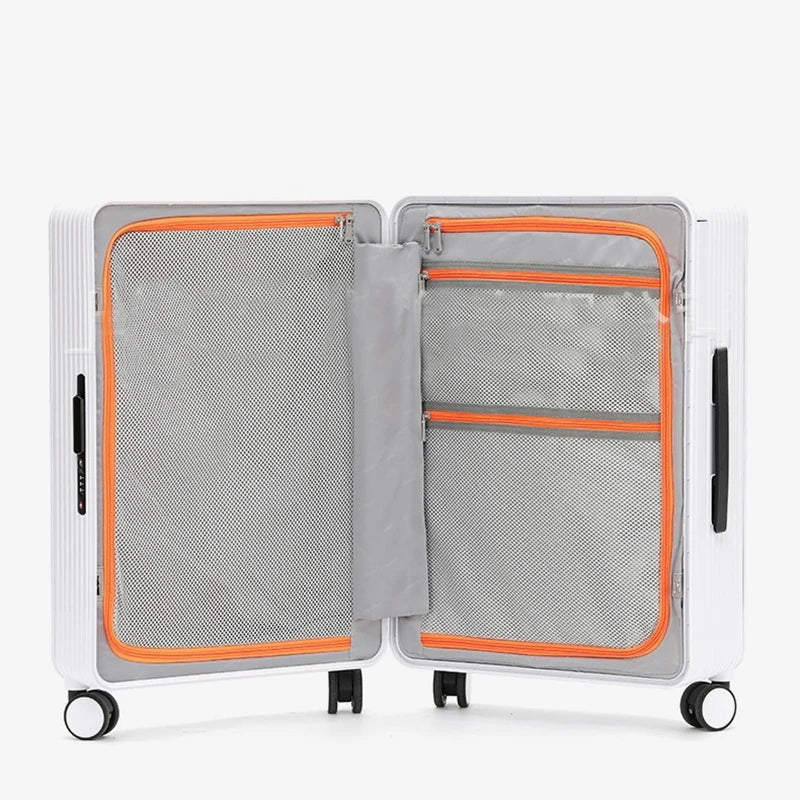 Durable Dublin PP hard shell suitcase with smooth spinner wheels, perfect for travel.