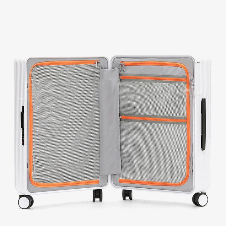 Durable Dublin PP hard shell suitcase with smooth spinner wheels, perfect for travel.