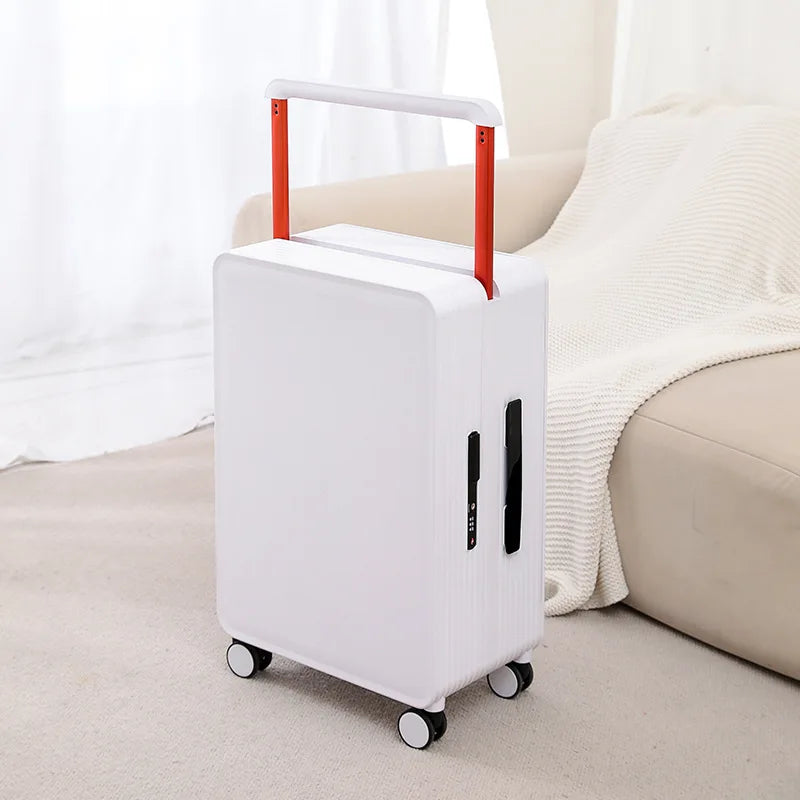 Secure Dublin hard shell suitcase, ideal for business trips and vacation travel, with robust construction.