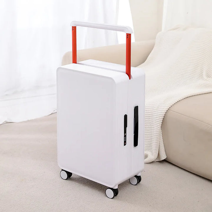 Secure Dublin hard shell suitcase, ideal for business trips and vacation travel, with robust construction.