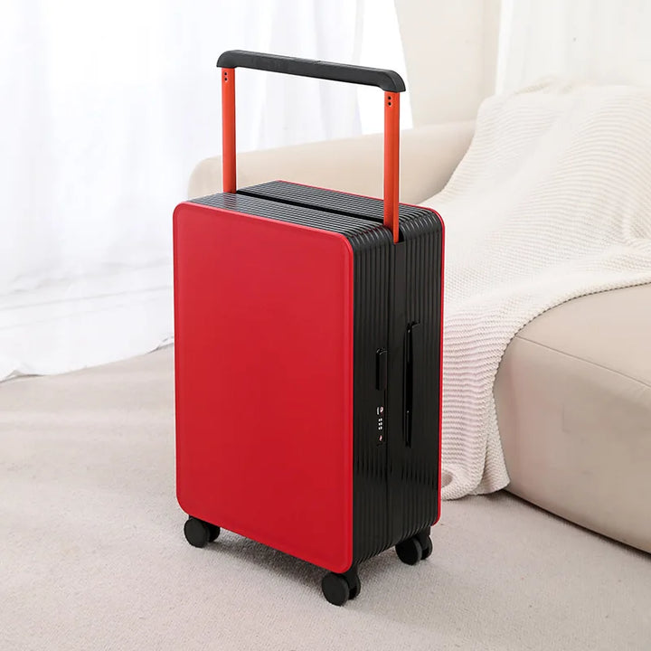 Sleek Dublin hard shell luggage with silent spinner wheels, a stylish and practical choice for travelers.