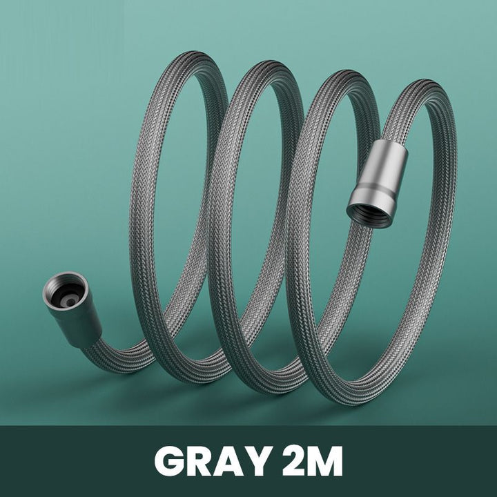 Flexible kink-free shower hose, durable braided design. Easy replacement hose for high-pressure, water-saving showers.