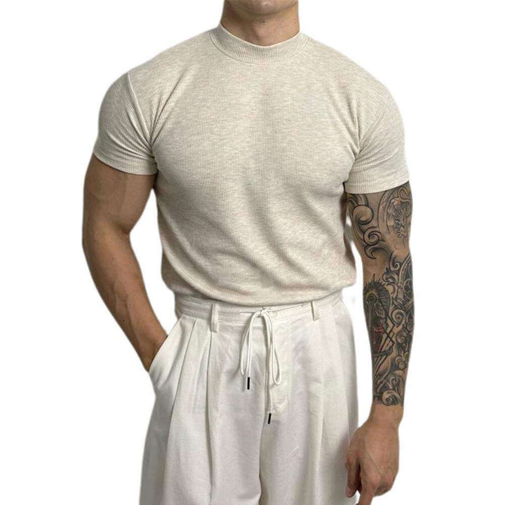Men's Fitted Ribbed Knit Top