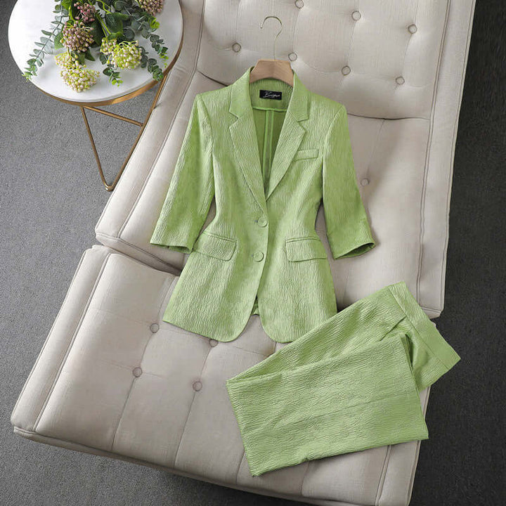 Women's Tailored Blazer and Trousers Set