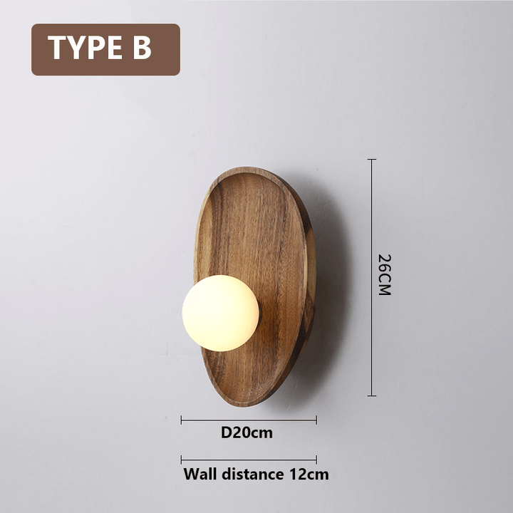 Wooden Wall Lamp