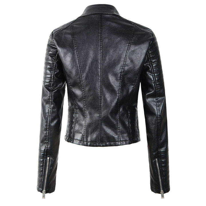 Women's Classic Leather Biker Jacket