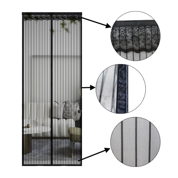 InsectGuard Magnetic Mesh Door for Homes