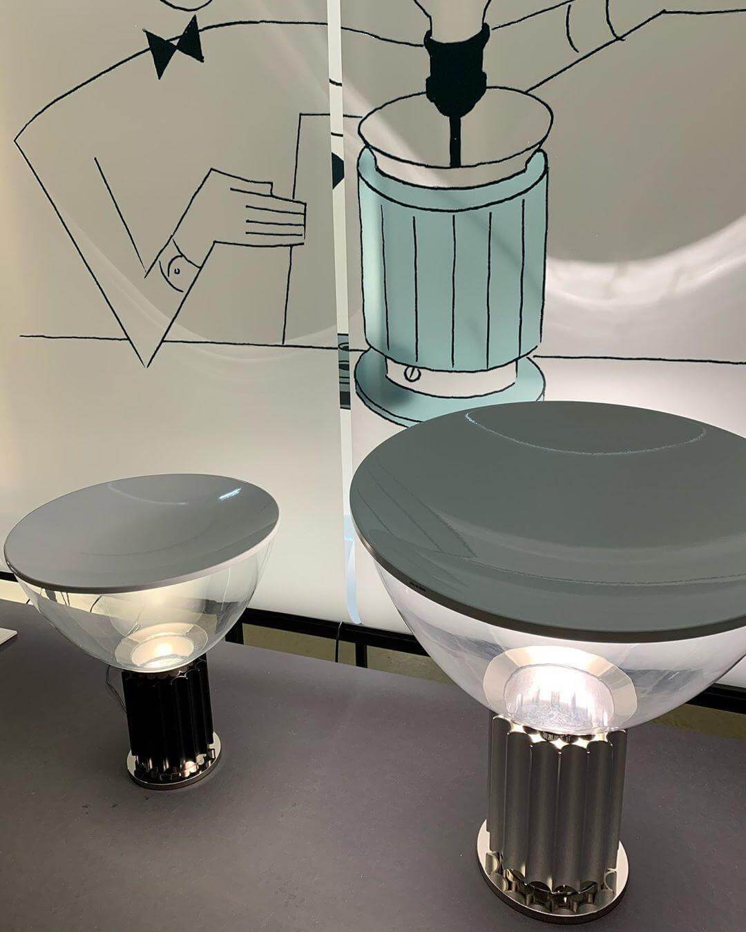 Carrara Marble Table Lamp with Glazed Metal Reflector