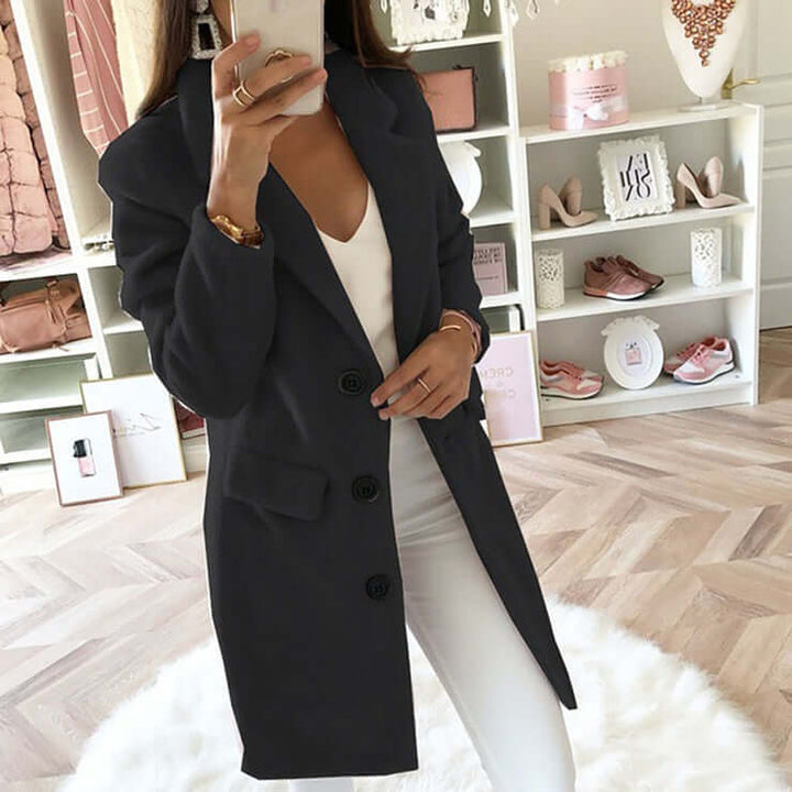 Women's Double Breasted Wool Coat