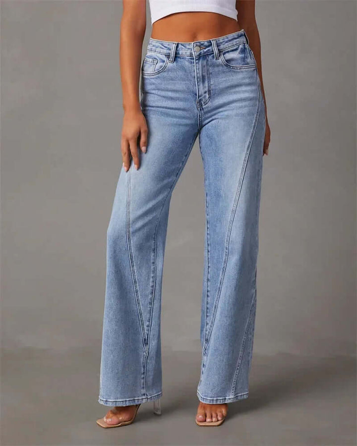Women's Wide Leg High Waisted Jeans