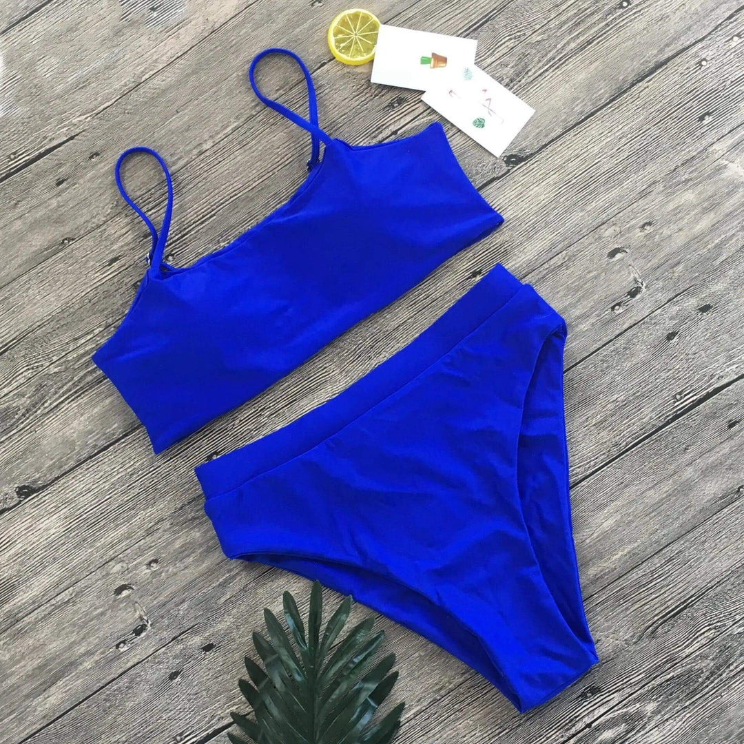 Women's High-Waisted Padded Bikini Set