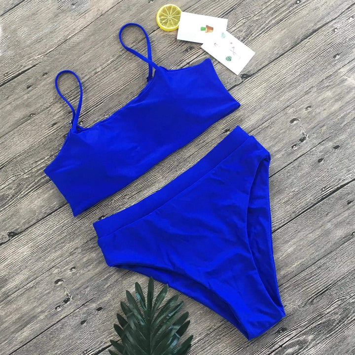 Women's High-Waisted Padded Bikini Set