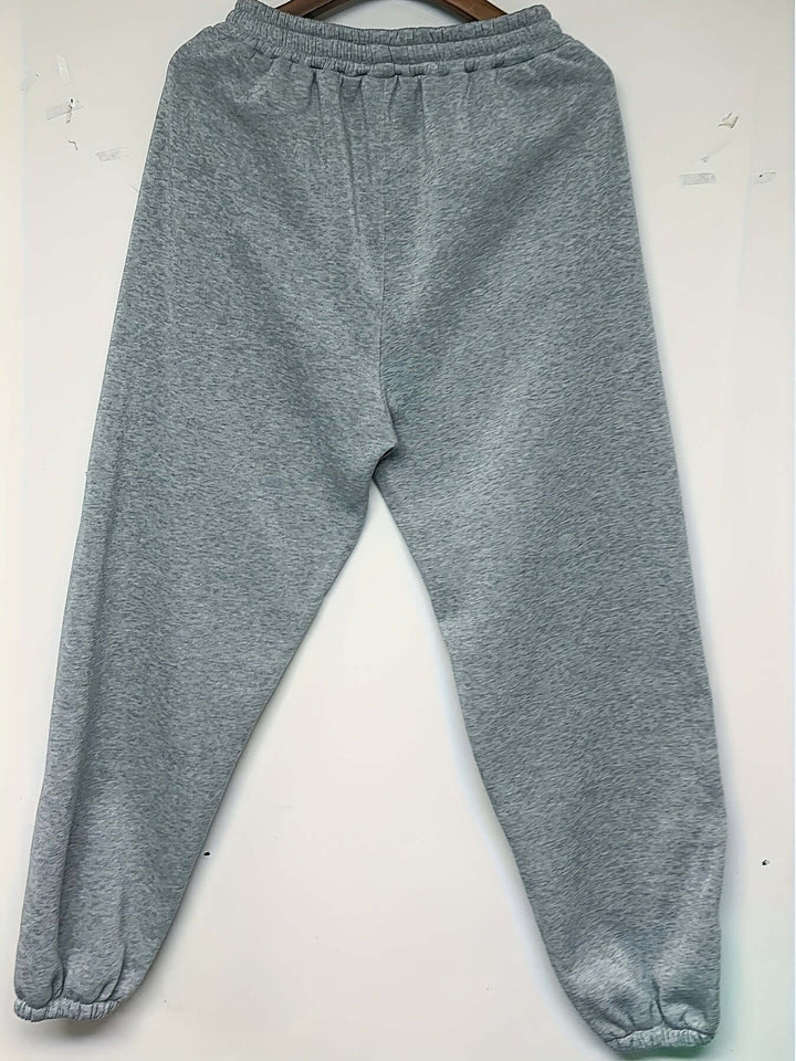 Women's Wide-Leg Elastic Waistband Sweatpants