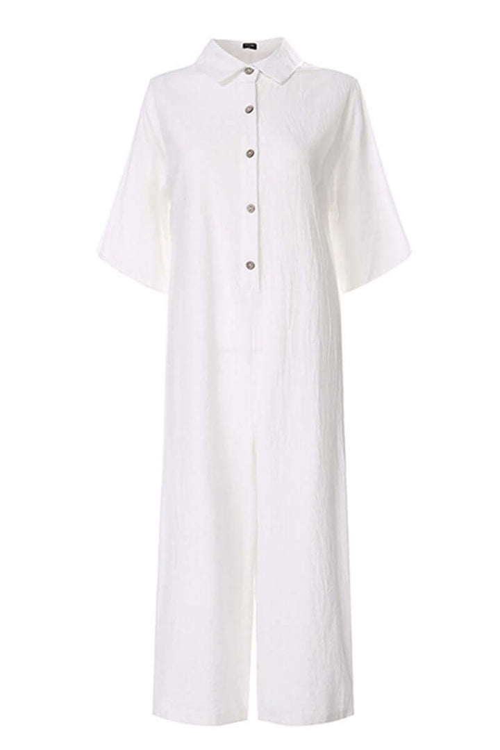 Women's Relaxed Notch Collar Jumpsuit