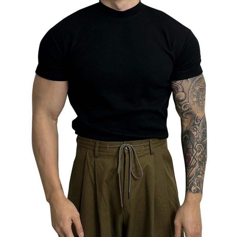 Men's Fitted Ribbed Knit Top