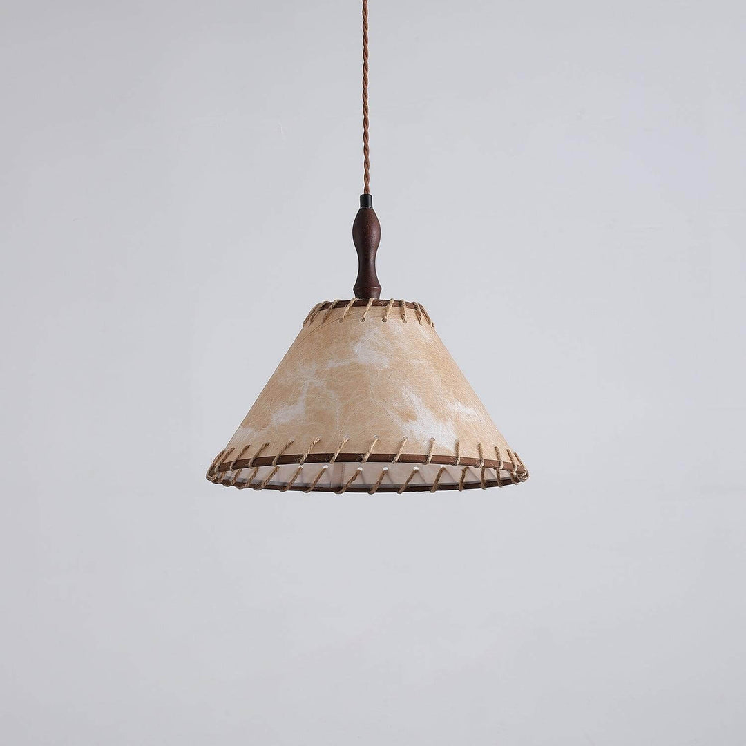 Wood & Fabric Pendant Lamp