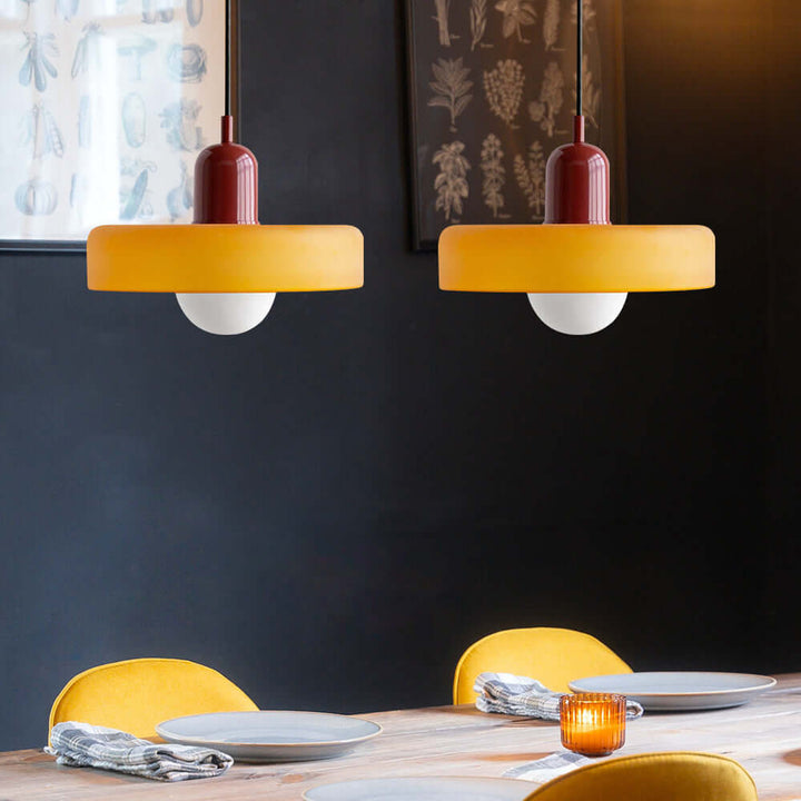 2 Heads Modern Glass Pendant Light