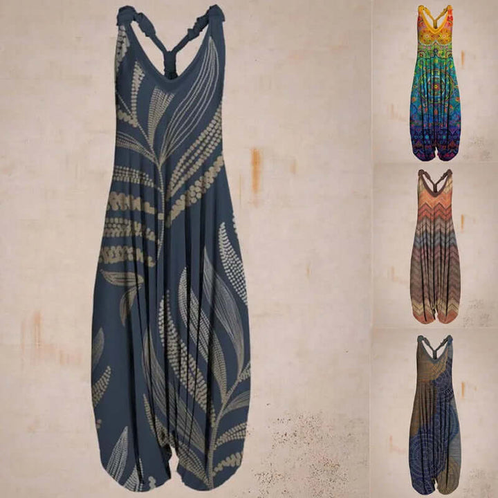 Women's Boho Sleeveless Jumpsuit