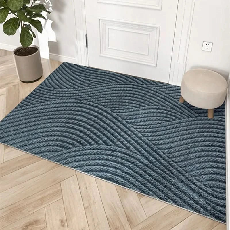 Non-slip doormat for home entrances. Durable indoor/outdoor polypropylene mat prevents slips, traps dirt & protects floors.