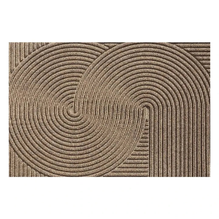 Modern eco-friendly doormat with non-slip backing. Durable polypropylene entrance mat for home dirt trapping & floor protection.